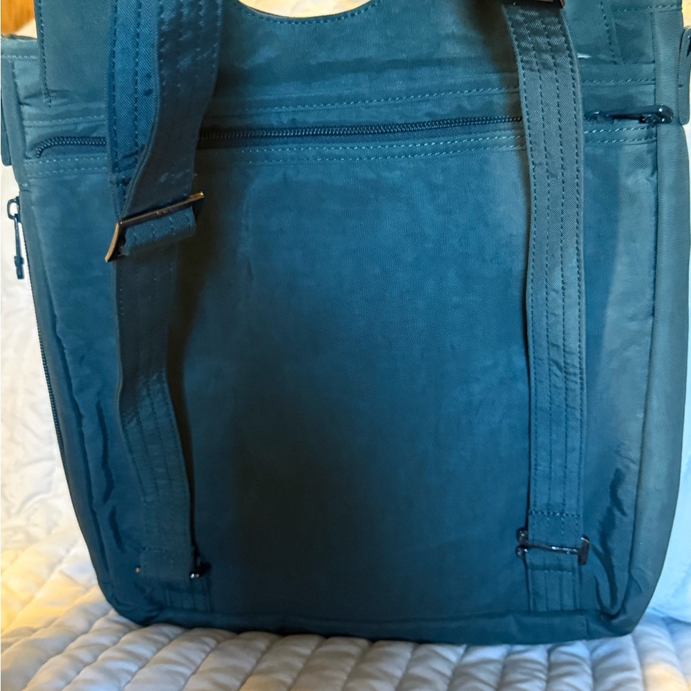 Monorail Convertible Rfid Cross Body Bag Peacock Teal - Picture 3 of 14
